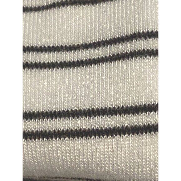Anthropologie Womens Striped Socks 2-Pack Grey & White Polyester & Cotton Blend - Picture 3 of 7